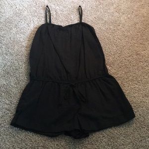 Pink Black Romper